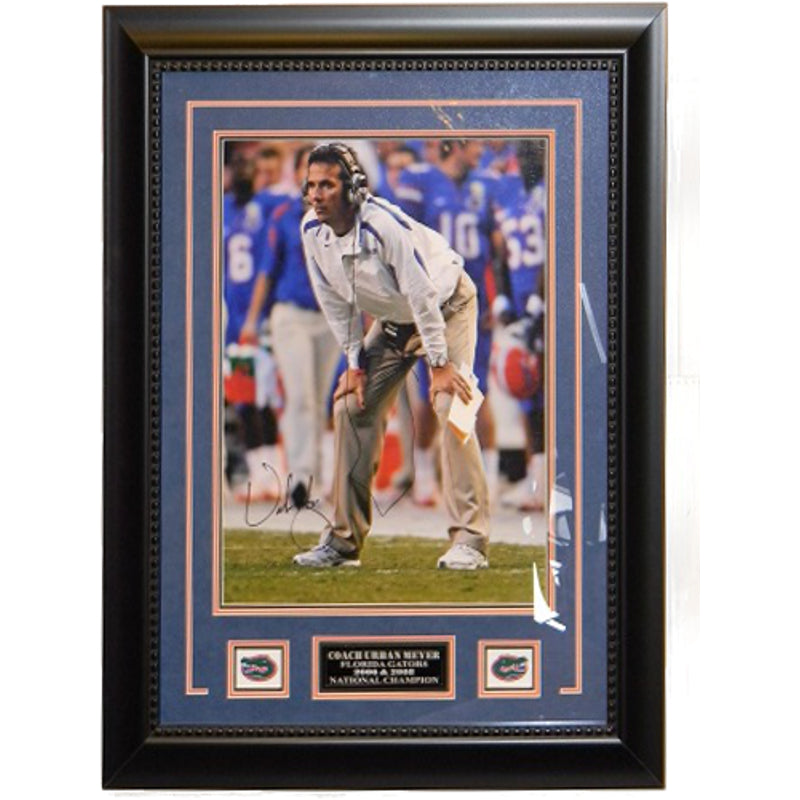 Urban Meyer Gators Signed Autographed 16x20 Framed - walk-of-famesports