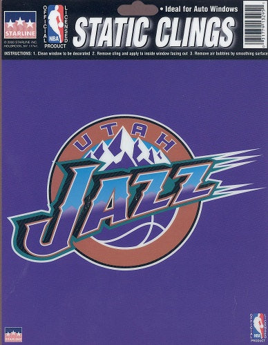 Utah Jazz Window Cling - walk-of-famesports