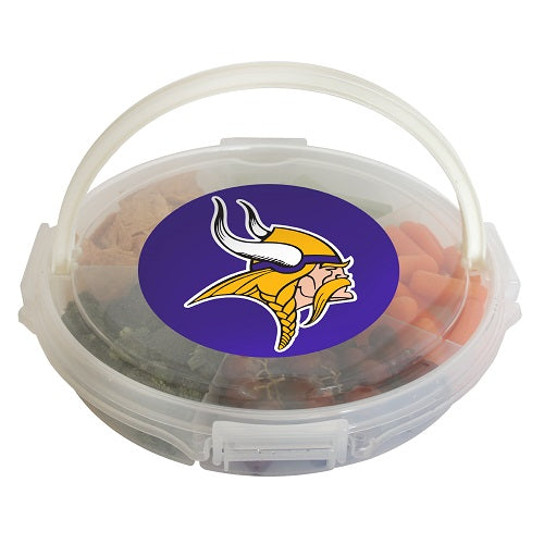 Minnesota Vikings Food Caddy with Lid
