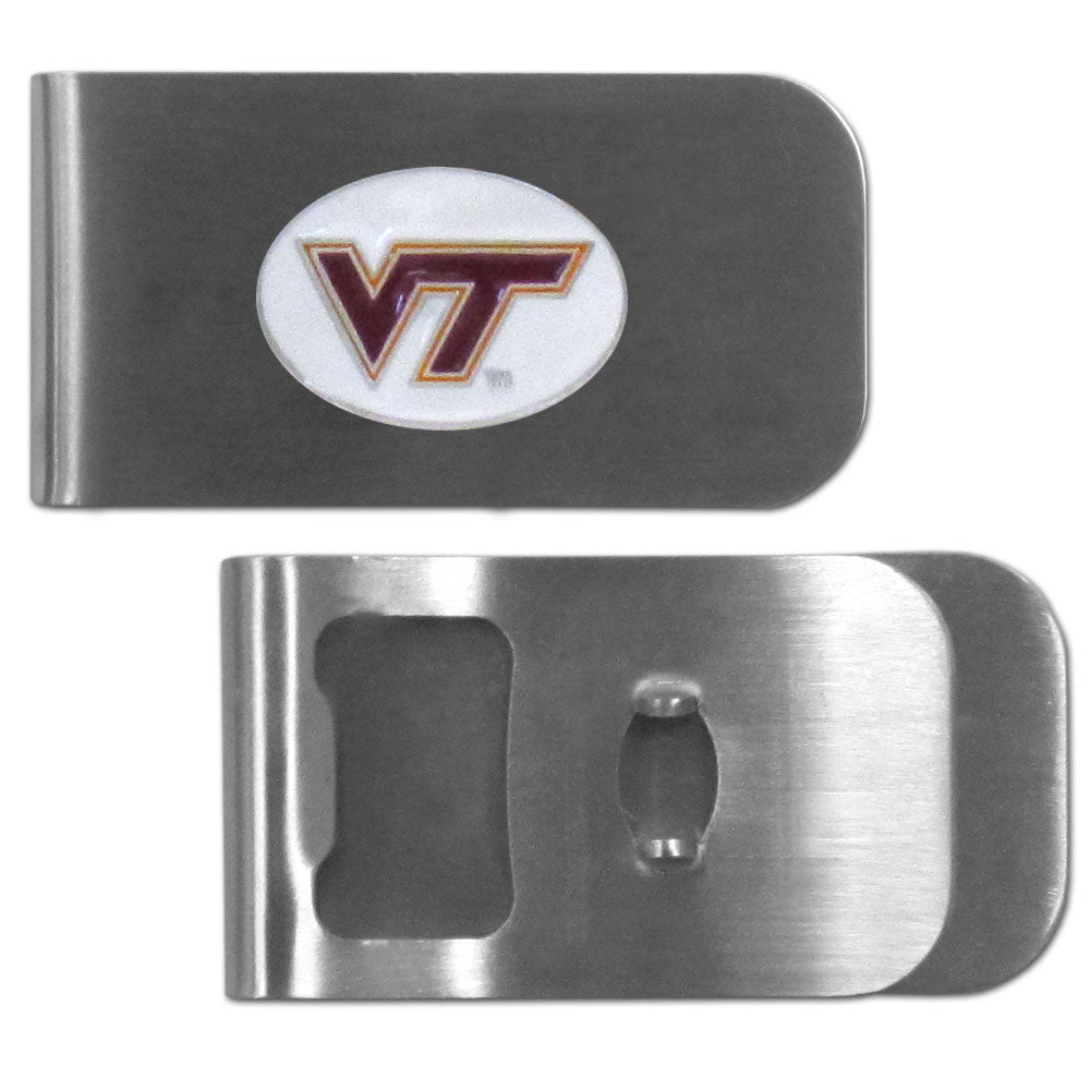 Virginia Tech Hokies Bottle Opener Money Clip - walk-of-famesports