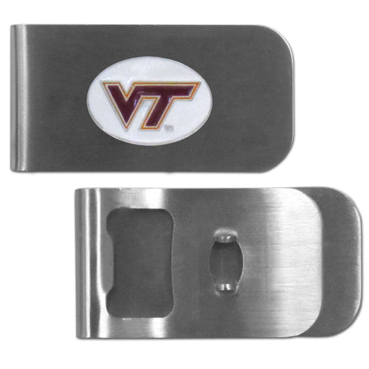 Virginia Tech Hokies Bottle Opener Money Clip - walk-of-famesports
