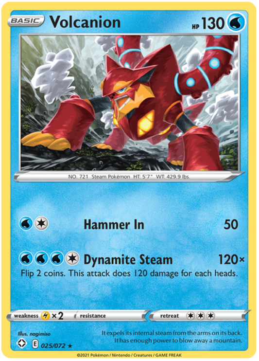 Sword and Shield Shining Fates 025  Volcanion