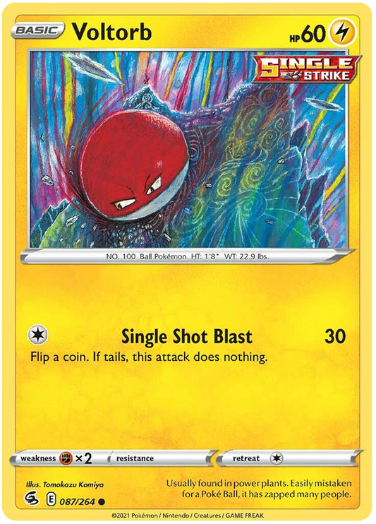 Sword and Shield Fusion Strike 087  Voltorb