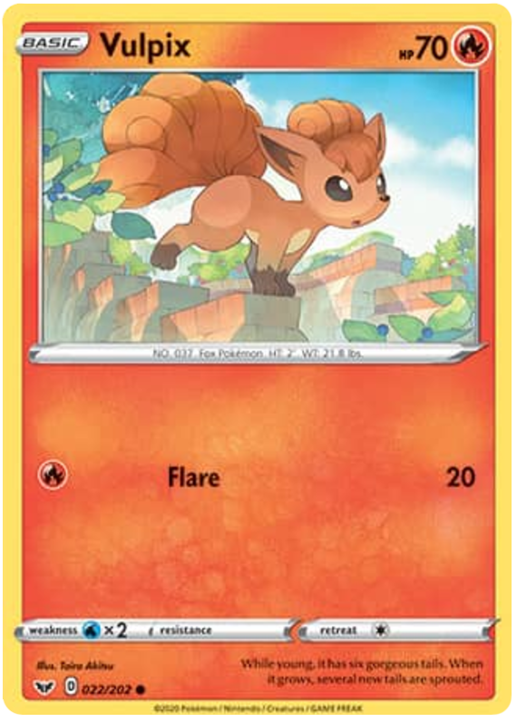 Sword and Shield Sword & Shield 022  Vulpix