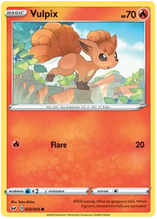 Sword and Shield Sword & Shield 022  Vulpix