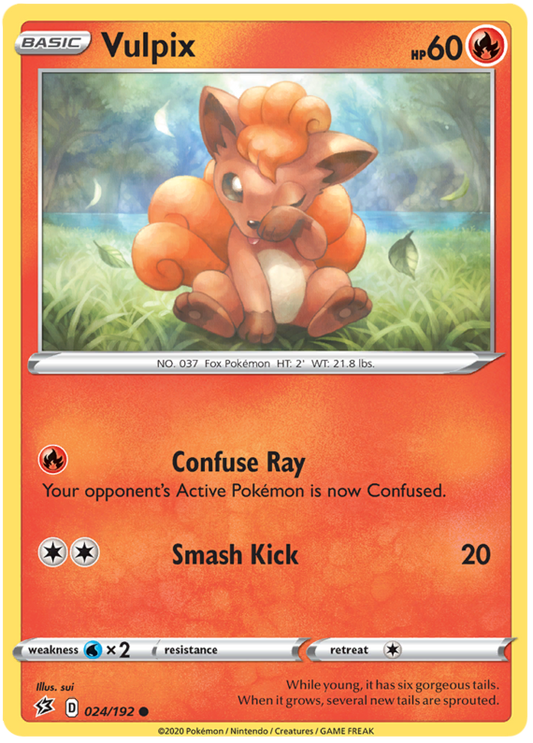 Sword and Shield Rebel Clash 024  Vulpix