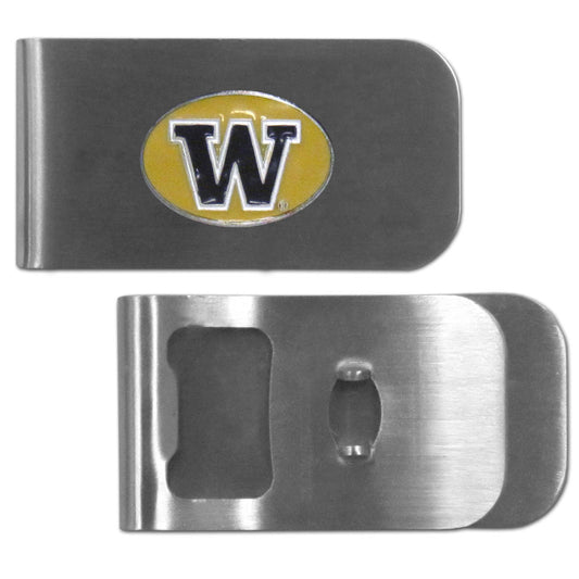 Washington Huskies Bottle Opener Money Clip - walk-of-famesports