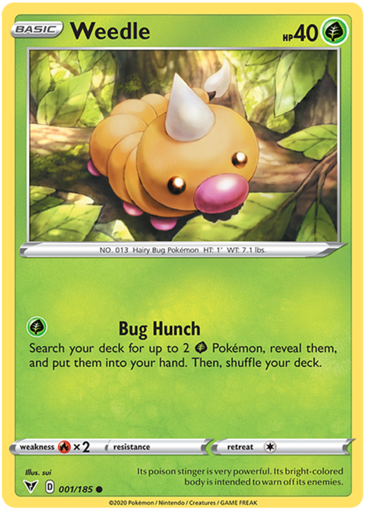 Sword and Shield Vivid Voltage 001  Weedle
