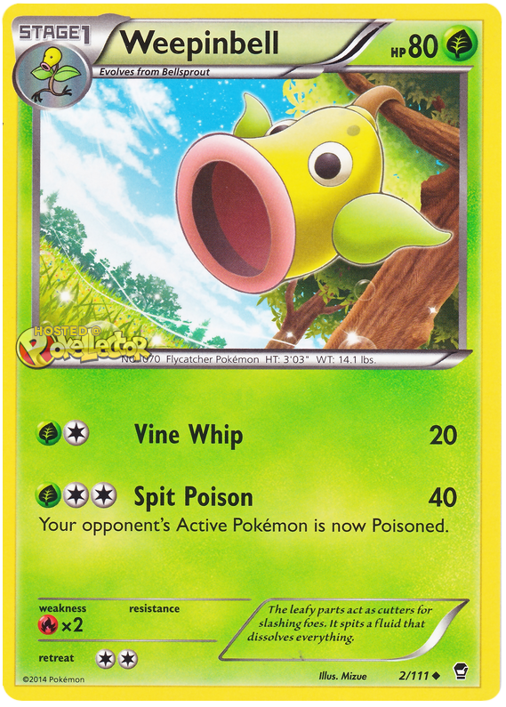 XY Furious Fists 002  Weepinbell