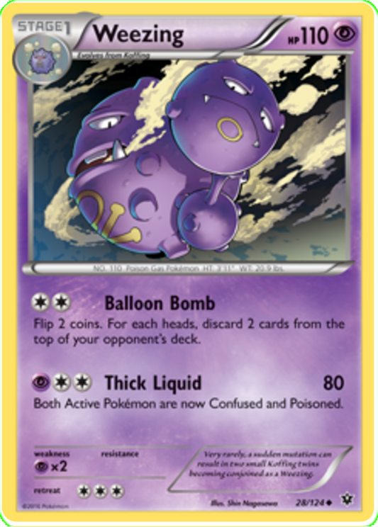 XY Fates Collide 028  Weezing