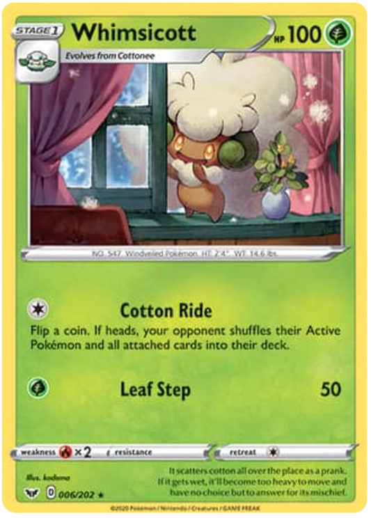 Sword and Shield Sword & Shield 006  Whimsicott