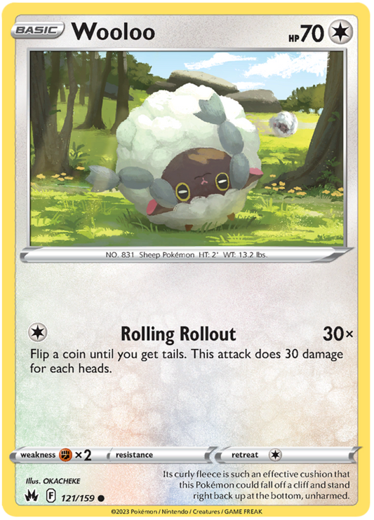 Sword and Shield Crown Zenith #121 Wooloo