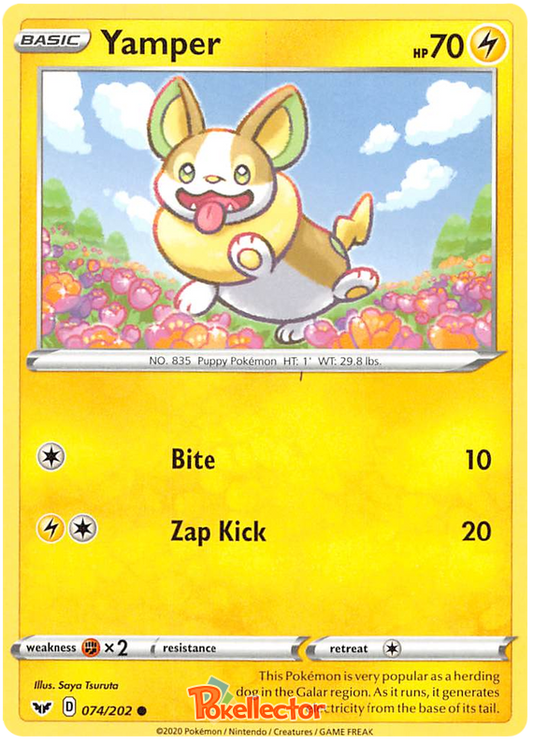 Sword and Shield Sword & Shield 074  Yamper