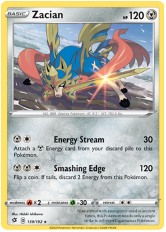 Sword and Shield Rebel Clash 139  Zacian