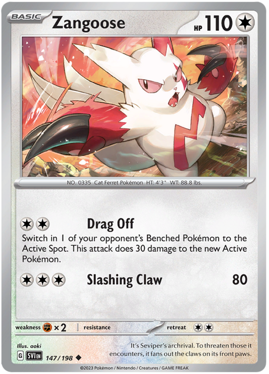 Scarlet and Violet Scarlet & Violet 147  Zangoose