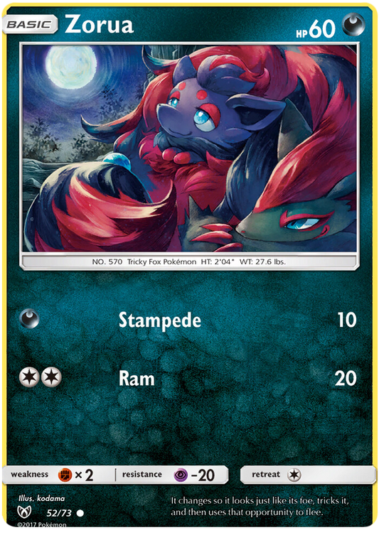 Sun and Moon Shining Legends 52  Zorua