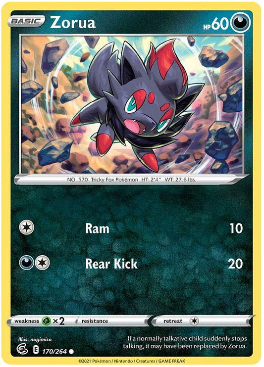 Sword and Shield Fusion Strike 170  Zorua