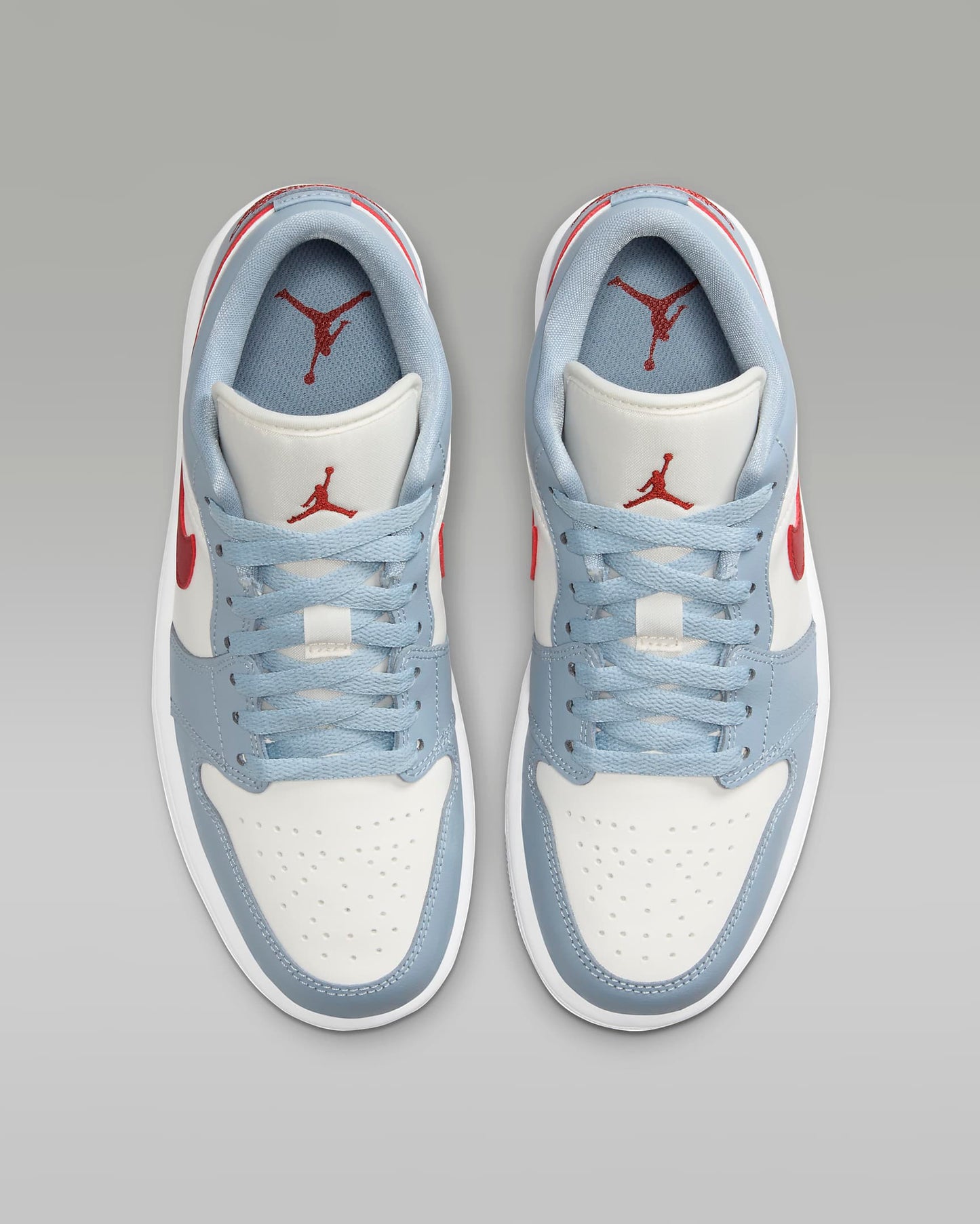Air Jordan 1 Low 'Blue Whisper Dune Red New Size 11.5W / 10M