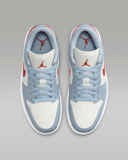 Air Jordan 1 Low 'Blue Whisper Dune Red New Size 11.5W / 10M