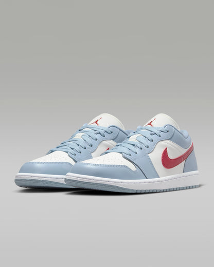 Air Jordan 1 Low 'Blue Whisper Dune Red New Size 11.5W / 10M
