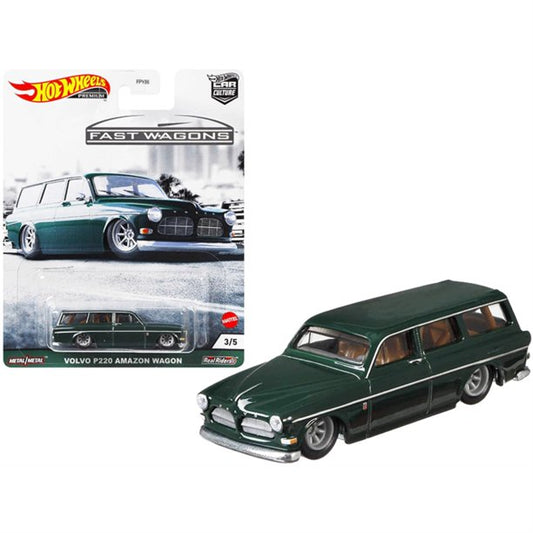 Hot Wheels Car Culture Fast Wagons Volvo P220 Amazon Wagon 3/5