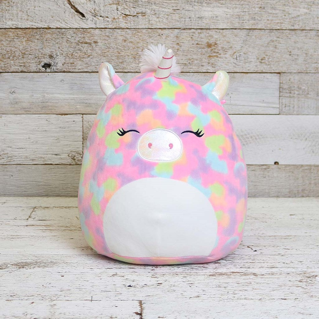 Squishmallows Rainbow Unicorn 12" Stuffed Plush - walk-of-famesports