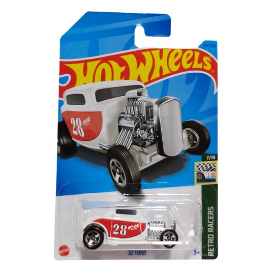Hot Wheels '32 Ford Retro Racers 7/10 124/250 - walk-of-famesports