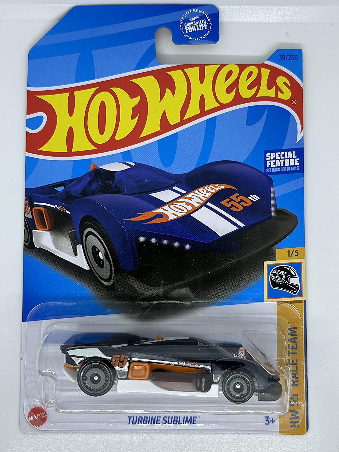 Hot Wheels Turbine Sublime Blue HW 55 Race Team 1/5 39/250