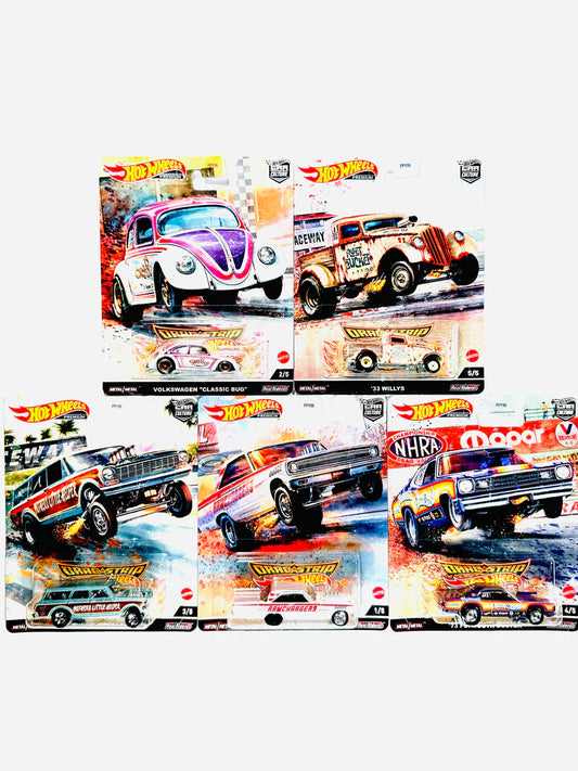 Hot Wheels Premium Car Culture Drag Strip - Set of 5 or Assorted Style