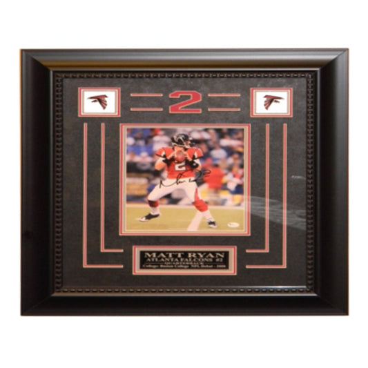 Matt Ryan Signed Autographed 8x10 Framed with Atlanta Falcons