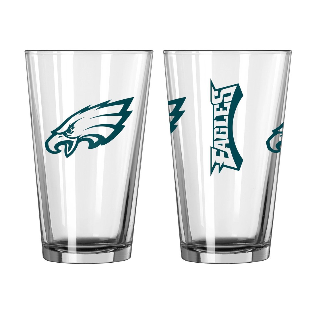 Philadelphia Eagles 16 Oz. Gameday Pint Glasses Set | The Northwest ...