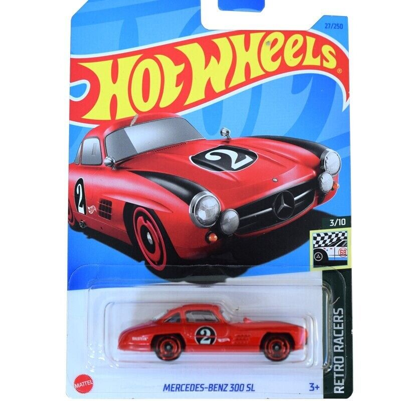 Hot Wheels Mercedes-Benz 300 SL Red Retro Racers 3/10 27/250