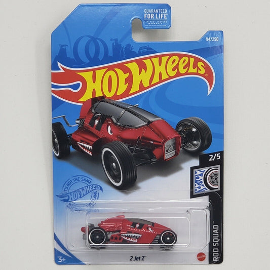 Hot Wheels 2 Jet Z, Rod Squad 2/5 Red 94/250
