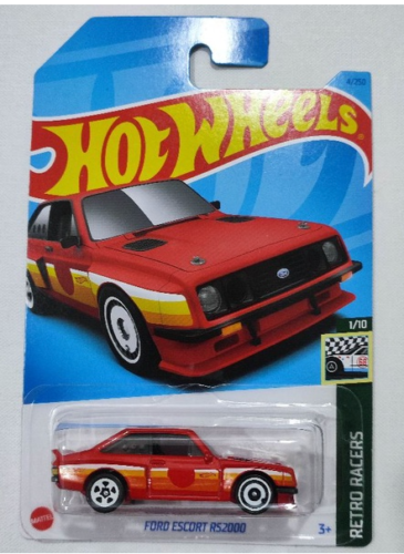 Hot Wheels Ford Escort RS2000 Retro Racers 1/10 004/250 - walk-of-famesports