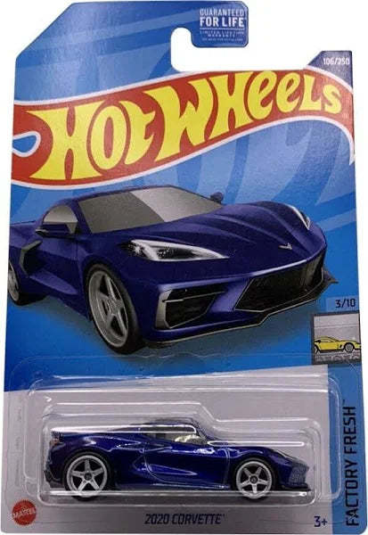 Hot Wheels Super Treasure Hunt 2020 Corvette Factory Fresh 3/10 106/250 - walk-of-famesports