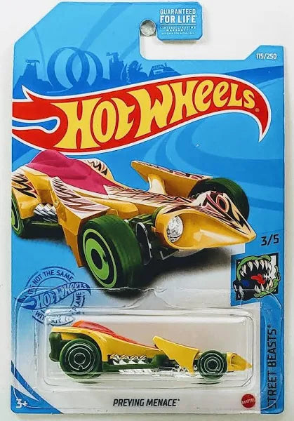 Hot Wheels Preying Menace, Street Beasts 3/5 (Yellow) 115/150