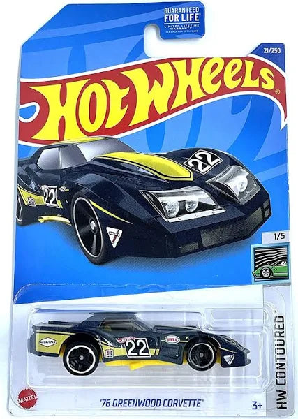 Hot Wheels '76 Greenwood Corvette HW Contoured 1/5 21/250