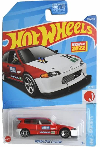 Hot Wheels Honda Civic Custom HW J-Imports New Model 10/10 204/250