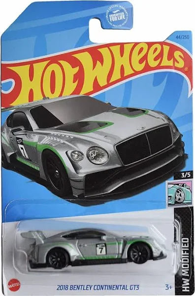 Hot Wheels 2018 Bentley Continental GT3 HW Modified 3/5 44/250 - Assorted Color