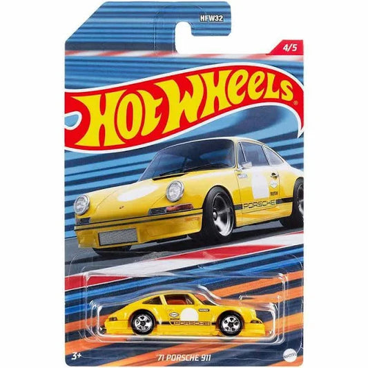 2022 Hot Wheels '71 Porsche 911 - 1:64 Yellow Racing Circuit 4/5