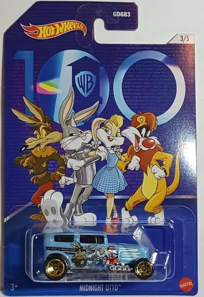 Hot Wheels Warner Brother 100 Years Anniversary Midnight Otto 3/5
