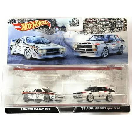 Hot Wheels Premium Car Culture Lancia Rally 037 & 84' Audi Sport Quattro 2-Pack Set