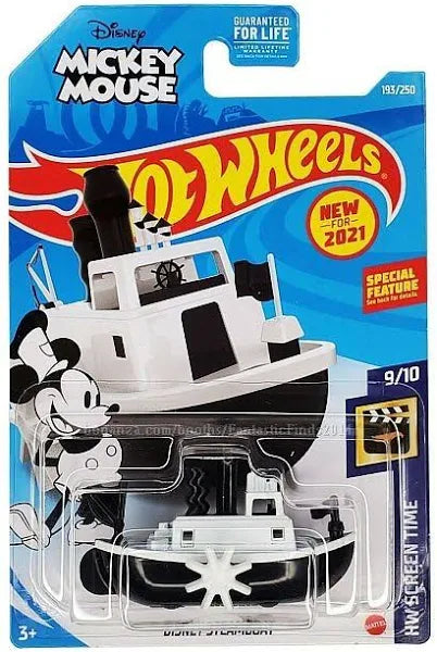 Hot Wheels Disney Steamboat, HW Screen Time 9/10, 193/250