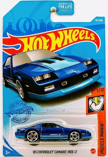 Hot Wheels '85 Chevrolet Camaro Iroc-Z, Muscle Mania 1/10, 191/250